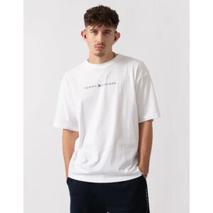 Men's Tommy Hilfiger Contrast Logo Mens T-Shirt - TH Optic White - Size: 42 Men's Tommy Hilfiger Contrast Logo Mens T-Shirt - TH Optic White - Size: 42