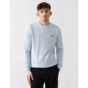Men's Lacoste Mens Organic Cotton Crew Neck Sweater - Rill T01 - Blue - Size: 40 Men's Lacoste Mens Organic Cotton Crew Neck Sweater - Rill T01 - Blue - Size: 40