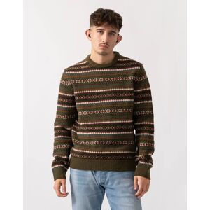 Men's GANT Mens Fair Isle Crew Neck Jumper - 360 Country Green - Size: 42 Men's GANT Mens Fair Isle Crew Neck Jumper - 360 Country Green - Size: 42