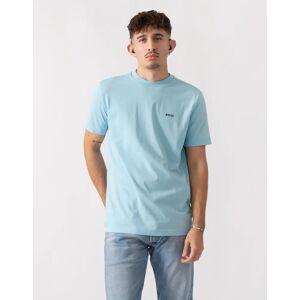 Hugo Boss Men's BOSS Green Tee Mens Stretch Cotton T-Shirt with Contrast Logo - Light/Pastel Blue 455 - Size: 40 Hugo Boss Men's BOSS Green Tee Mens Stretch Cotton T-Shirt with Contrast Logo - Light/Pastel Blue 455 - Size: 40