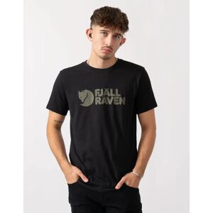 Men's Fjallraven Logo Mens T-Shirt - Black 550 - Size: 38 Men's Fjallraven Logo Mens T-Shirt - Black 550 - Size: 38