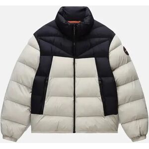 Men's Napapijri Molveno Stand Puffer Jacket Grey Will - Black - Size: 40/Regular Men's Napapijri Molveno Stand Puffer Jacket Grey Will - Black - Size: 40/Regular