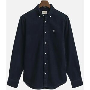 Men's GANT Regular Fit Corduroy Shirt, Evening Blue - Black - Size: Regular/40 Men's GANT Regular Fit Corduroy Shirt, Evening Blue - Black - Size: Regular/40