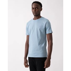 Hugo Boss Men's BOSS Orange Tales Mens Cotton-Jersey T-shirt With Logo Patch - Light/Pastel Blue 451 - Size: 40 Hugo Boss Men's BOSS Orange Tales Mens Cotton-Jersey T-shirt With Logo Patch - Light/Pastel Blue 451 - Size: 40