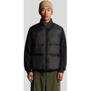 Lyle And Scott Men's Hybrid Puffer Jacket - Black - Size: Regular/34 Lyle And Scott Men's Hybrid Puffer Jacket - Black - Size: Regular/34