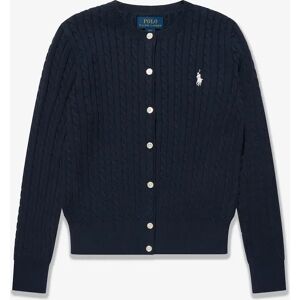 Girl's Ralph Lauren Girls Mini Cable Knit Cardigan in Navy - Size: 8 years/9 years/10 years Girl's Ralph Lauren Girls Mini Cable Knit Cardigan in Navy - Size: 8 years/9 years/10 years