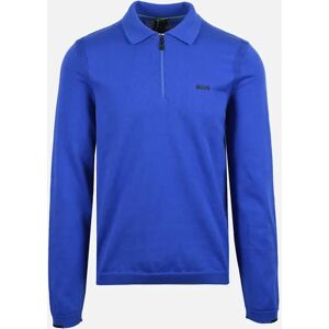 Hugo Boss Men's Boss Green KN Ever Knitted Polo Shirt Medium Blue - Size: 42 Hugo Boss Men's Boss Green KN Ever Knitted Polo Shirt Medium Blue - Size: 42