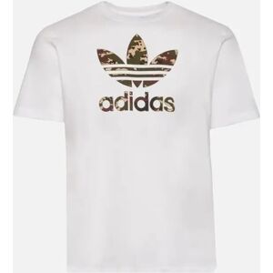 Men's Adidas Originals Camo 3 Stripe T-Shirt White - Size: 40 Men's Adidas Originals Camo 3 Stripe T-Shirt White - Size: 40