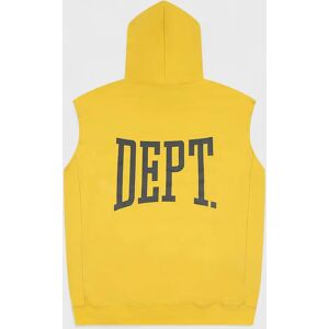 Men's Gallery Dept. Gym Cut Off Sleeveless Hoodie Yellow - Size: 38/Regular Men's Gallery Dept. Gym Cut Off Sleeveless Hoodie Yellow - Size: 38/Regular