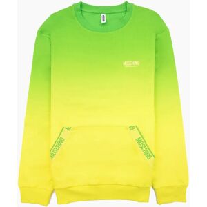 Men's Moschino Underwear Pocket Tape Logo Sweatshirt Green/yellow - Size: XS Men's Moschino Underwear Pocket Tape Logo Sweatshirt Green/yellow - Size: XS