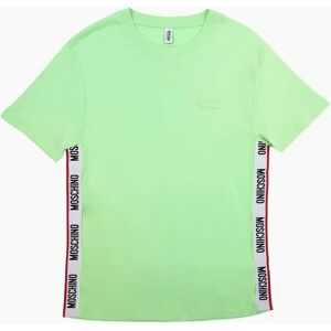 Men's Moschino Underwear Chest Logo Tape T Shirt Green 0449 - Size: 44 Men's Moschino Underwear Chest Logo Tape T Shirt Green 0449 - Size: 44