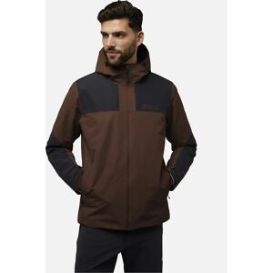 Jack Wolfskin Men's Jack Wofskin Mens Jasper Waterproof Hooded Jacket - Brown - Size: 42/Regular Jack Wolfskin Men's Jack Wofskin Mens Jasper Waterproof Hooded Jacket - Brown - Size: 42/Regular