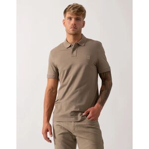 Hugo Boss Men's BOSS Orange Passenger Mens Stretch-Cotton Slim-Fit Polo Shirt with Logo Patch - Open Green 346 - Brown - Size: XL Hugo Boss Men's BOSS Orange Passenger Mens Stretch-Cotton Slim-Fit Polo Shirt with Logo Patch - Open Green 346 - Brown - Size: XL