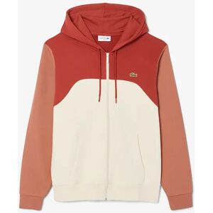 Lacoste Men's Zipped Colour Block Hoodie - Multi - Size: 40 Lacoste Men's Zipped Colour Block Hoodie - Multi - Size: 40