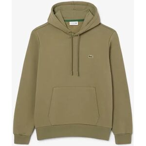 Lacoste Men's Organic Cotton Fleece Hoodie - Green - Size: 38 Lacoste Men's Organic Cotton Fleece Hoodie - Green - Size: 38