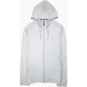Men's Hugo Boss Saggy Curved Logo Zip Up Hoody Gray 059 - Size: 40 Men's Hugo Boss Saggy Curved Logo Zip Up Hoody Gray 059 - Size: 40