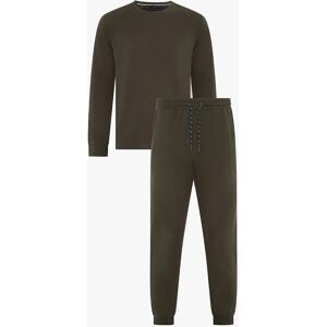 Men's Ted Baker Ted Baker WAFFLE LONG SLEEVE SHIRT & JOGGER SET Mens Loungewear Khaki - Green - Size: SMALL Men's Ted Baker Ted Baker WAFFLE LONG SLEEVE SHIRT & JOGGER SET Mens Loungewear Khaki - Green - Size: SMALL