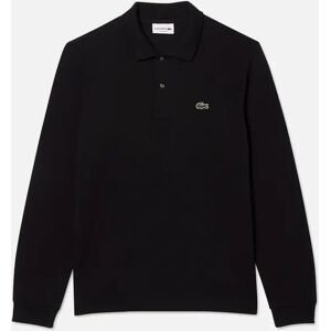 Men's Men's Black Lacoste L1212 Classic Long Sleeve Polo T-Shirt - Size: 42 Men's Men's Black Lacoste L1212 Classic Long Sleeve Polo T-Shirt - Size: 42