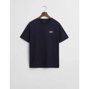 Men's GANT Cotton Regular Fit Lounge T-Shirt, Evening Blue - Black/Black - Size: 40 Men's GANT Cotton Regular Fit Lounge T-Shirt, Evening Blue - Black/Black - Size: 40