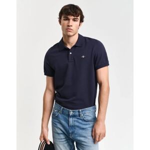 GANT Regular Shield Pique Polo Shirt, Evening Blue - Navy - Size: SMALL GANT Regular Shield Pique Polo Shirt, Evening Blue - Navy - Size: SMALL