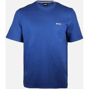 Hugo Boss Men's Waffle Piqué Cotton Blend T-Shirt, Blue - Size: 36 Hugo Boss Men's Waffle Piqué Cotton Blend T-Shirt, Blue - Size: 36