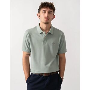Men's GANT Mens Regular Fit Short Sleeve Shield Logo Pique Polo - 10 Ceramic Grey - Tan - Size: 42 Men's GANT Mens Regular Fit Short Sleeve Shield Logo Pique Polo - 10 Ceramic Grey - Tan - Size: 42