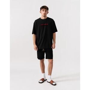 Hugo Boss Men's HUGO Ray Mens Gradient Logo Pyjama T-Shirt - Black 001 - Size: 42 Hugo Boss Men's HUGO Ray Mens Gradient Logo Pyjama T-Shirt - Black 001 - Size: 42