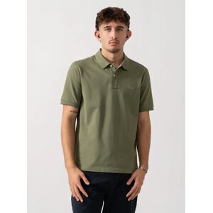 Men's GANT Mens Regular Fit Short Sleeve Shield Logo Pique Polo - 379 Dry Herb Green - Tan - Size: 42 Men's GANT Mens Regular Fit Short Sleeve Shield Logo Pique Polo - 379 Dry Herb Green - Tan - Size: 42