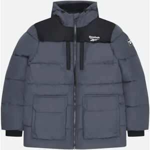 Reebok Men's RB1497 Parka Puffer Jacket - Charcoal - Grey - Size: Regular/36 Reebok Men's RB1497 Parka Puffer Jacket - Charcoal - Grey - Size: Regular/36