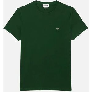 Men's Lacoste Monochrome Cotton Pima Jersey Crew-Neck T-Shirt, Green - Size: 36 Men's Lacoste Monochrome Cotton Pima Jersey Crew-Neck T-Shirt, Green - Size: 36