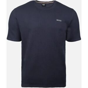 Hugo Boss Men's BOSS Waffle T-Shirt, Dark Blue - Black - Size: 36 Hugo Boss Men's BOSS Waffle T-Shirt, Dark Blue - Black - Size: 36