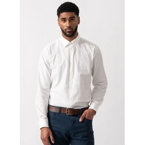 Hugo Boss Men's HUGO Mens Ermo Slim-Fit Shirt in Stretch-Cotton Canvas - Open White 199 - Size: 40/Regular Hugo Boss Men's HUGO Mens Ermo Slim-Fit Shirt in Stretch-Cotton Canvas - Open White 199 - Size: 40/Regular