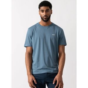 Hugo Boss Men's HUGO Dero222 Cotton-Jersey T-Shirt with Logo Print - Open Blue 496 - Size: 40 Hugo Boss Men's HUGO Dero222 Cotton-Jersey T-Shirt with Logo Print - Open Blue 496 - Size: 40