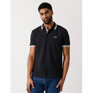 Hugo Boss Men's BOSS Green Paddy Mens Cotton-Piqué Polo Shirt with Contrast Logo - Medium Blue 426 - Size: 44 Hugo Boss Men's BOSS Green Paddy Mens Cotton-Piqué Polo Shirt with Contrast Logo - Medium Blue 426 - Size: 44