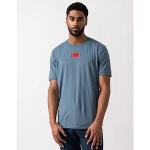 Hugo Boss Men's HUGO Mens Diragolino212 Label Logo T-Shirt - Open Blue 496 - Size: 40 Hugo Boss Men's HUGO Mens Diragolino212 Label Logo T-Shirt - Open Blue 496 - Size: 40