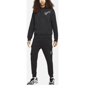 Men's Nike Mens Tracksuit Set Swoosh Fleece Pullover - Black - Size: XL Men's Nike Mens Tracksuit Set Swoosh Fleece Pullover - Black - Size: XL