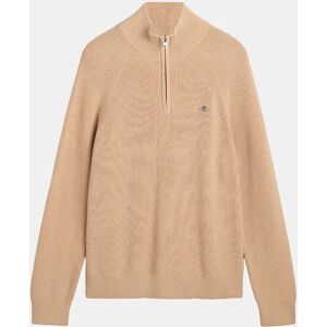 GANT Men's Ribbed Cotton Wool Half-Zip Sweatshirt - Green - Size: 2XL GANT Men's Ribbed Cotton Wool Half-Zip Sweatshirt - Green - Size: 2XL