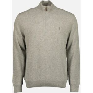Ralph Lauren Men's Merino Wool Quarter Zip Jumper - Grey - Size: 42 Ralph Lauren Men's Merino Wool Quarter Zip Jumper - Grey - Size: 42