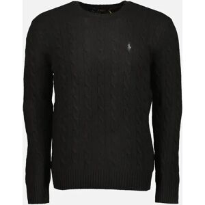 Ralph Lauren Men's Cable-Knit Wool/Cashmer Jumper - Black - Size: 38 Ralph Lauren Men's Cable-Knit Wool/Cashmer Jumper - Black - Size: 38