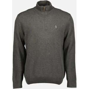 Ralph Lauren Men's Merino Wool Quarter Zip Jumper - Grey - Size: 38 Ralph Lauren Men's Merino Wool Quarter Zip Jumper - Grey - Size: 38