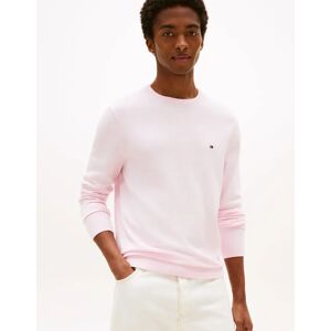 Men's Tommy Hilfiger Essential Cotton Crew Neck Mens Sweatshirt - Pink Lily - Size: 40 Men's Tommy Hilfiger Essential Cotton Crew Neck Mens Sweatshirt - Pink Lily - Size: 40