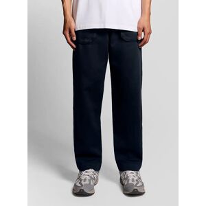 Lyle And Scott Men's Straight Leg Linen Blend Trousers - Black - Size: 35/34 Lyle And Scott Men's Straight Leg Linen Blend Trousers - Black - Size: 35/34