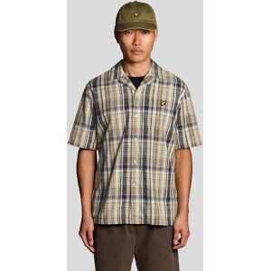 Lyle And Scott Men's Short Sleeve Linen Blend Check Shirt - Size: 44/Regular Lyle And Scott Men's Short Sleeve Linen Blend Check Shirt - Size: 44/Regular