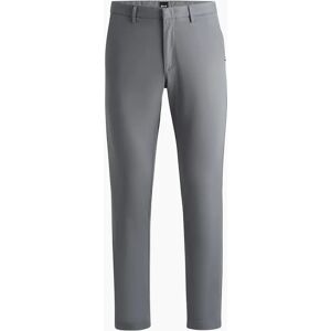 Hugo Boss Men's Kaito3 Solid Patterned Straight Chinos - Grey - Size: 38W r Hugo Boss Men's Kaito3 Solid Patterned Straight Chinos - Grey - Size: 38W r