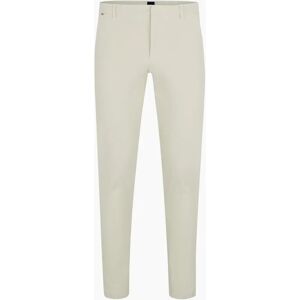 Hugo Boss Men's Kaito1 Solid Patterned Straight Chinos - White - Size: 40/32 Hugo Boss Men's Kaito1 Solid Patterned Straight Chinos - White - Size: 40/32