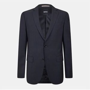 Hugo Boss Men's Solid Patterned Single Button Notch Collared Blazer - Grey - Size: 42/Regular Hugo Boss Men's Solid Patterned Single Button Notch Collared Blazer - Grey - Size: 42/Regular