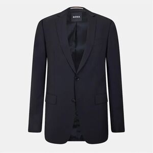 Hugo Boss Men's Solid Patterned Single Button Notch Collared Blazer - Black - Size: 38/Regular Hugo Boss Men's Solid Patterned Single Button Notch Collared Blazer - Black - Size: 38/Regular