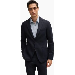 Hugo Boss Men's Hanry Solid Patterned Notch Collared Blazer - Blue - Size: 42 52 Hugo Boss Men's Hanry Solid Patterned Notch Collared Blazer - Blue - Size: 42 52