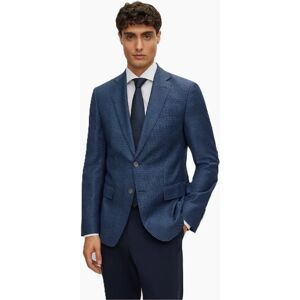 Hugo Boss Men's Hutson Regular Fit Textured Elbow Patch Blazer - Navy - Size: 44 54 Hugo Boss Men's Hutson Regular Fit Textured Elbow Patch Blazer - Navy - Size: 44 54