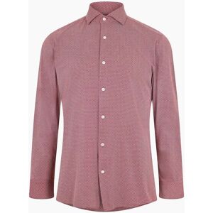 Hugo Boss Men's Spread Collar Slim Fit Long Sleeve Oxford Shirt - Pink - Size: 17 inch Hugo Boss Men's Spread Collar Slim Fit Long Sleeve Oxford Shirt - Pink - Size: 17 inch